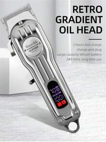 D4 Hair Clippers For Men Professional - Cordless&Corded Barber Clippers For Hair Cutting & Grooming, Rechargeable Beard Trimmer Hair Clippers Professional Cordless For Men, Barber Clippers For Hair Cutting Kit, Wireless LCD Display Hair Trimmers Set