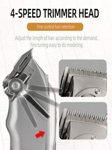 D4 Hair Clippers For Men Professional - Cordless&Corded Barber Clippers For Hair Cutting & Grooming, Rechargeable Beard Trimmer Hair Clippers Professional Cordless For Men, Barber Clippers For Hair Cutting Kit, Wireless LCD Display Hair Trimmers Set
