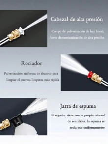 Pistola hidro lavadora a precion recargable con accion eswpumadora y,hidro lavadora recargable,hidrolimpiadora portátil, boquilla eléctrica de alta potencia, batería recargable, para limpieza de coches, suelos, jardines,patio - Tipo de Enchufe A USA (110-127V) - Ver 4