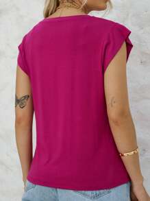 Women T-Shirts - Hot Pink - View 3
