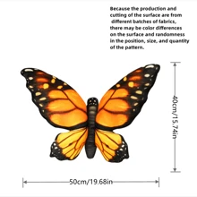 Juguetes de peluche realistas de mariposas, almohadas suaves de mariposas de peluche, cojín lumbar, decoración de habitación, regalos para cumpleaños/Navidad/Año Nuevo (Pueden ocurrir ligeras diferencias de color debido a variaciones en el lote de telas, pero el producto real será similar a la imagen promocional)