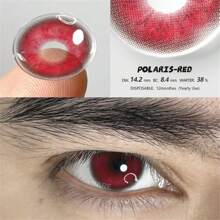 EYESHARE 1 副疯狂彩色镜片眼睛彩色美容隐形眼镜蓝绿红彩色镜片用于眼睛年度美容隐形眼镜万圣节服装角色扮演