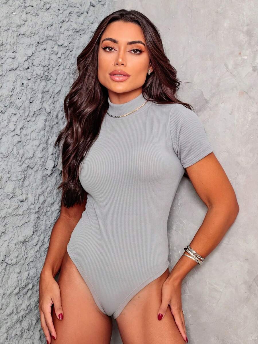 Women Bodysuits - Grey - View 1