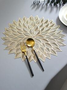 Placemats 1/4piece Set PVC Place Mats For Kitchen Table Indoor/Outdoor Washable Heat-Resistant Placemat Wipeable Dining Table Mats For Wedding,Camping, Festival, Party