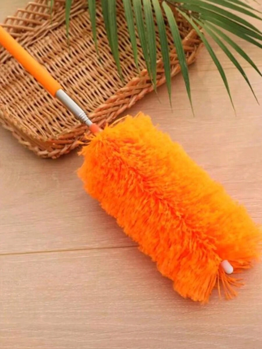 隨機調節可伸縮微纖維塵掃，家用除塵刷工具，家用空調配件車內家具清潔刷 - 隨機顏色 - 查看 1