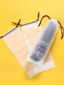 10 cái/20 cái Túi đựng ô, Túi dây rút bán trong suốt mờ, Túi chống ẩm đựng ô tô, Túi chống bụi đa chức năng, Túi bảo quản - Nhiều màu - Xem 6