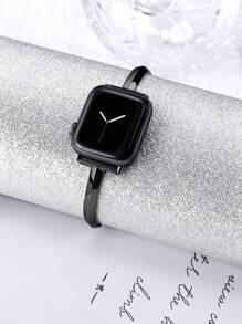 1pc Slim T-Strap Metal Band Bracelet Compatible With Apple Watch Band 38/40/41/42/44/45/46/49mm Compatible With Series Ultra/Se/10/9/8/7/6/5/4/3/2/1