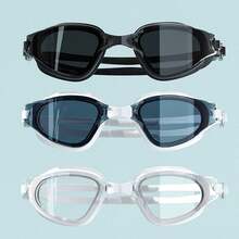 1 件成人高清防雾泳镜，防水宽框游泳镜，男女通用泳镜，潜水和游泳装备 - 多色 - 查看 12