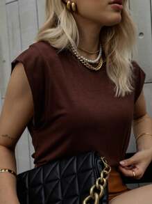 Women T-Shirts - Chocolate Brown - View 1