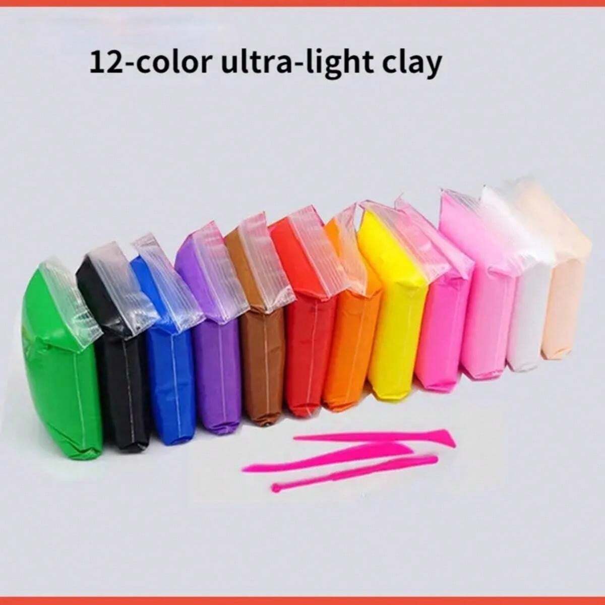Ultralight Color 12 Colors 24 Colors 36 Colors Children's Handmade DIY Color Mud ...