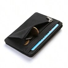 Cartera mágica creativa multifuncional, portátil con cremallera para tarjetas, monedas y artículos pequeños, estilo corto - Multicolor - Ver 8