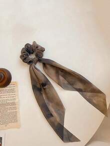 1pc Creative & Simple Bowknot Ribbon Wide Hair Tie, Elegant Hair Accessory - Multicolor - View 9