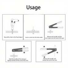 Single-Handle Hand Riveter Cap Gun Core Pulling Rivet Gun Saving Effort, Household Manual Rivet Tool - 9.5 Inch Single Rivet Gun - View 6