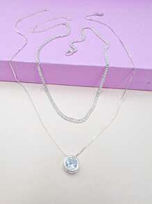 Women Necklace Sets - 銀色 - 查看 5