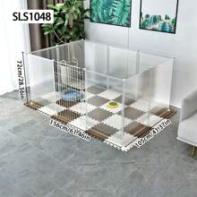 Pet Fence Dog Cage Indoor Dog House Grid Fence Dog Barrier Dog Cat Modular Cage Elevated Dog Crate Cat Cage - Multicolor - View 14
