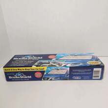 Ontel Brella Shield Parasol para parabrisas de coche, 31 x 57 pulgadas, punta negra grande