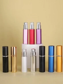 1pc/7pcs 5ml Refillable Perfume Bottle With Spray, Portable Travel Size Atomizer Cosmetic Container, Leak Proof Fragrance Pump, Mini Sized For Easy Carry And Storage