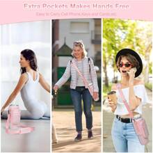 1pc High-Capacity Diving Material 40oz Insulated Cup Sleeve With Rhinestone Decoration, Adjustable Multi-Functional Cup Sleeve For Outdoor Activities Water Bottle