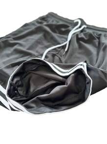 Pantalones cortos de playa calientes para hombre, pantalones cortos deportivos en blanco, joggers de playa, pantalones cortos de malla de verano para hombre, pantalones cortos de sudor con bolsillos - Negro - Ver 5