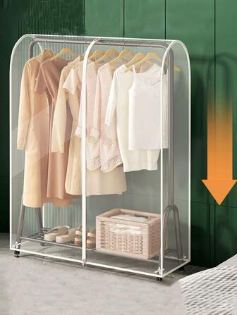 Clothes Storage Dust Cover Clear Garment Rack Cover With Zippers Cover Clothes Rack Cover Big Cover Donkey Cover, Transparent Plastic For Clothes Rack Decorations Decor Festival Decor Room Decor Home Decor Decor Bedroom Decor Decor, Room Decor, Decorations, Decorations, Decor, Decor, Decor, Decor, Storage, Organizerbedroom,Organizer,Organiser,Home Storage,White T Shirt Women,Black Pants Women,Ladies Winter Clothes,Dress,Winter Clothes For Ladies,Elegant Woman Dresses,White Shirt For Ladies,Long Sleeve,White Jumpsuit For Women,Spring Dresses For Women,Spring Outfits For Women,Spring,Spring Clothes,Minimalist,Summer Tops