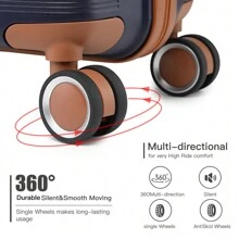 20 Inch Cabin Carry On Luggage, 24 Inch & 28 Inch PP Suitcase With TSA Lock For Business Travel, Vacation & Weekend Getaways For Men & Women Blue - Royal Blue - View 8