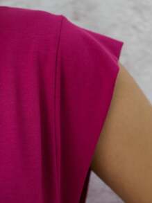 Women T-Shirts - Hot Pink - View 2