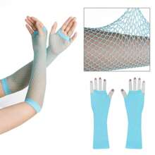 80s Costume Outfits Accessories For Tutu Skirt Leg Warmers Fishnet Gloves Shutter Glass Headband Necklace