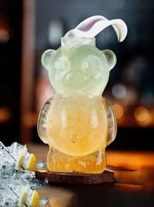 1pc Cartoon Glass Coffee Cup, Fun Birthday Gift For Girls, Creative & Cute - Multicolor - View 10