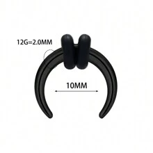 Anillo De Septum De Cuerno De Buey, Joyería De Perforación Corporal De Anillo De Nariz De Acero Quirúrgico 316l Para Septum/nariz/lobe De Oreja - Aro De Cartílago De Acero Inoxidable Para Mujeres Y Hombres - Joyería piercing del cuerpo de acero inoxidable - Ver 19