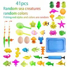 2-Player Magnetic Fishing Game For Kids 3-5, Kids Fishing Pole, Toddler Fishing Pole, Magnetic Fishing Toy, Toddler Bath Toys For Kids, Kids Fishing Rod, Summer Pool Water Fish Toys For Kid - Multicolor - View 6