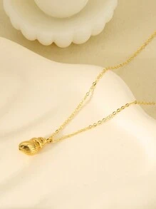 1pc Popular Women's Fashionable Summer Seashell Pendant Necklace, Delicate & Cute, Ideal For Wedding, Engagement, Party & Other Occasions