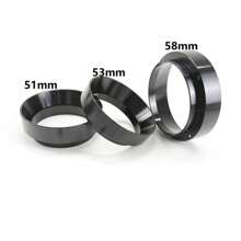 1 个，51 毫米/53 毫米/58 毫米，（银色/黑色）铝合金咖啡定量漏斗转接环，咖啡定量环，咖啡机手柄转接环，适用于咖啡学校用品，返校 - 彩色 - 查看 17