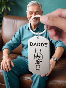 Llavero personalizado para papá, regalo del día del padre. Llavero personalizado con los nombres de los hijos e hijas, llaveros hechos a medida para papá, regalo de día del padre, regalo personalizado para hombres, regalos de cumpleaños, regalos de aniversario, regalos para papá, regalos para esposo