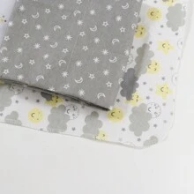 4 stuks pasgeboren inbakerdekens bedrukte wolken, sterren flanel zachte wikkel handdoeken babydeken liefde valentijn