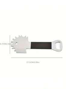 1pc Stainless Steel Barbecue Scraper, Grill Shovel Knife Griddle Scraper Groove Cleaner Griddle Stainless Steel Scraper, Multifunctional Opener Scarper Shovel Thanksgiving Halloween Christmas Camping BBQ Accessories Beech Vacation