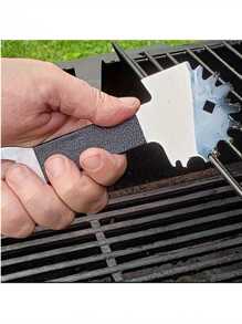 1pc Stainless Steel Barbecue Scraper, Grill Shovel Knife Griddle Scraper Groove Cleaner Griddle Stainless Steel Scraper, Multifunctional Opener Scarper Shovel Thanksgiving Halloween Christmas Camping BBQ Accessories Beech Vacation