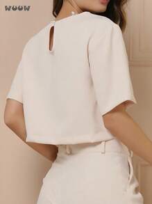 Women Two-Piece Outfits - 米色 - 查看 7