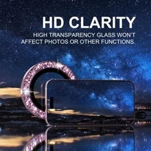 Rhinestone Camera Lens Protector Film Set Compatible With Iphone 12/12 Mini/12 Pro/12 Pro Max,Iphone 13/13 Mini/13 Pro/13 Pro Max,Iphone 11/11 Pro/11 Pro Max,Iphone 14/14 Puls/14 Pro/14 Pro Max,Iphone 15/15 Puls/15 Pro/15 Pro Max, Inlaid Rhinestone Decorated Camera Cover Tempered Glass Protecting Cover, Colorful Rhinestone Gift For Birthday, Family, Friends Sparkling Crystal, Lens Protector, Phone Accessories Waterproof Shockproof Anti-Fall Anti-Fall Scratch Resistant Anti-Fingerprint Full Cover - Baby Pink - View 3