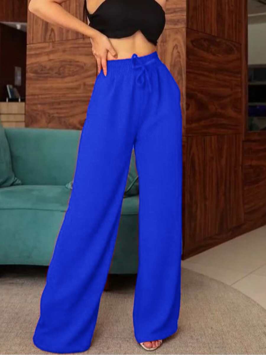 Women Pants - Royal Blue - View 1