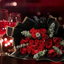 20pcs/Package Bouquet Wrapping Paper, High-Quality OPP Material, Waterproof . These Rose Bouquet Wrapping Papers Are Excellent For Wrapping Flowers And Gift Boxes For Anniversaries, Weddings, Birthdays, Mother's Day, Baby Showers, Graduations, Floral Wrapping, DIY Crafts, Gift Wrapping, Valentine's Day Gift Wrapping Paper.,