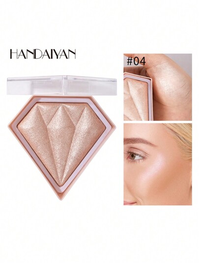 HANDAIYAN HANDAIYAN Diamond Rhombus Highlighter, Brightens Complexion, Contours Definition, Mattifying Powder, Holiday Gift, Makeup, Party, Halloween, Christmas, Travel, Autumn/Winter, Camping