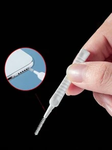 Kit di pulizia per telefoni cellulari 9 pezzi: nastro adesivo, spazzola per porto di ricarica, pulitore per foro audio, spazzola per la pulizia di fessure, panno per la pulizia, tappi antipolvere in silicone