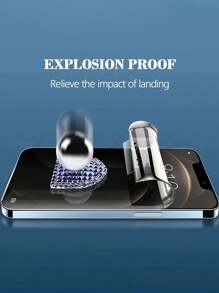3片裝隱私防偷窺水凝膠螢幕保護膜，適用於 iPhone 16/16 Plus/16 Pro/16 Pro Max/15/15 Pro/15 Plus/15 Pro Max/14/13/12/11，生日禮物，送給家人朋友，手機螢幕保護膜，手機配件 - 無色 - 查看 5