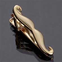 1入金色個性化朋克風領帶夾，多種選擇適合男士晚會 - 金黃色 - 查看 41