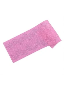 1 pieza Molde de silicona para encaje comestible para tortas con patrón de borde, adecuado para actividades y fiestas de decoración de pasteles, molde para fondant y pasta de goma - Multicolor - Ver 5