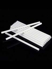 24 piezas de varillas de plástico blanco para pastel de bodas huecas para apilar y soportar pasteles de varios niveles, estacas redondas para pasteles - Blanco - Ver 8