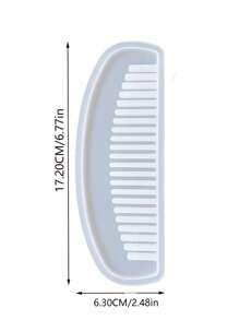 Lược nhựa Epoxy pha lê tự làm với khuôn silicon, khuôn làm lược trang trí bằng keo AB thủ công - trắng - Xem 14