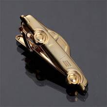 1入金色個性化朋克風領帶夾，多種選擇適合男士晚會 - 金黃色 - 查看 39