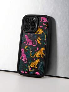 1 pieza Funda de teléfono de alta definición compatible con iPhone 15 Pro Max/15 Plus - Negro - Ver 5