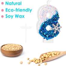 Velitas De Números De Cumpleaños Para Pastel - azul - Ver 3